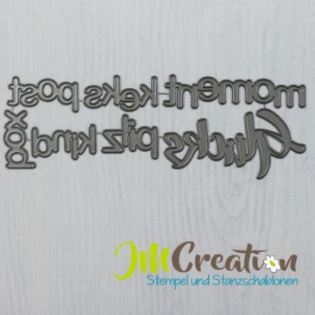 Stanzschablone - Glücksworte